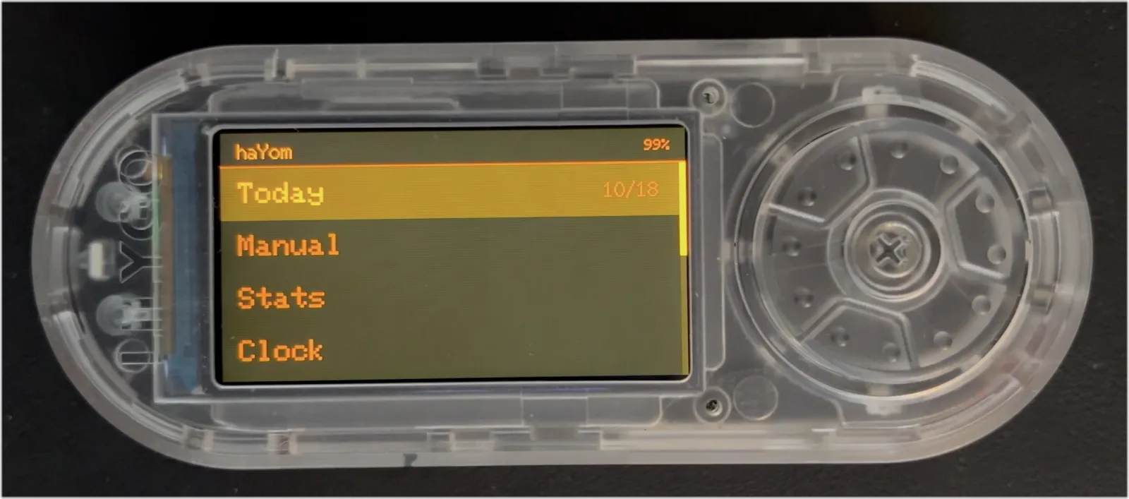 Custom daily to-do list firmware running on a LilyGO T-Embed.